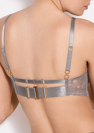 Bordelle Alta Ouvert Wire Bra Platinum - Pleasurements