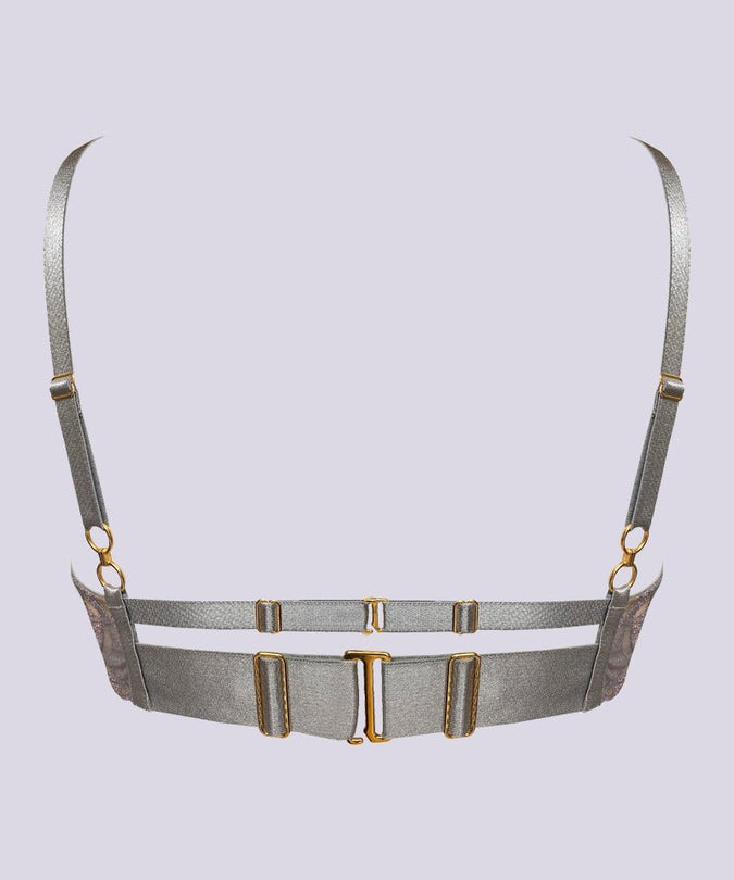 Bordelle Alta Ouvert Wire Bra Platinum - Pleasurements