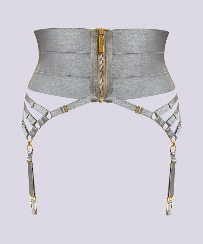 Bordelle Circe Suspender Platinum - Pleasurements
