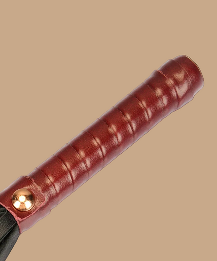 Liebe Seele Leather Mini Flogger – Wine Red
