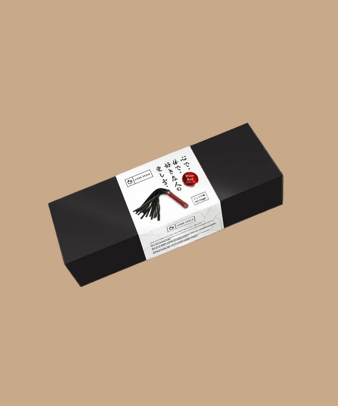 Liebe Seele Leren Mini Flogger - Wijnrood