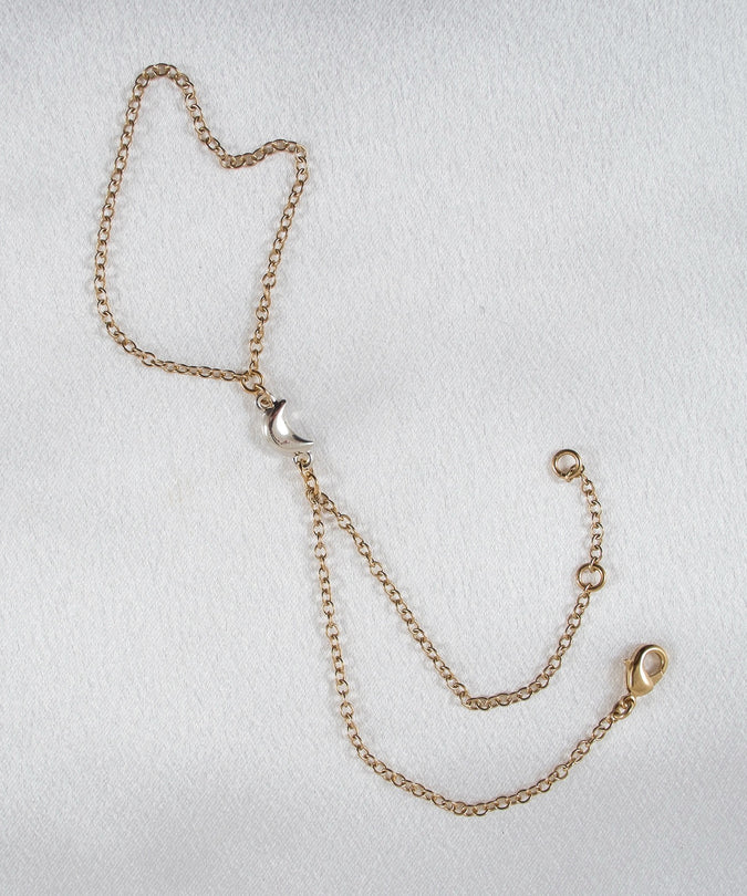 Sylvie Monthulé Gold Hand Jewelry and Silver Moon