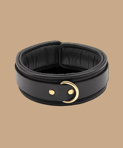 Coco de Mer – Black Leather Collar