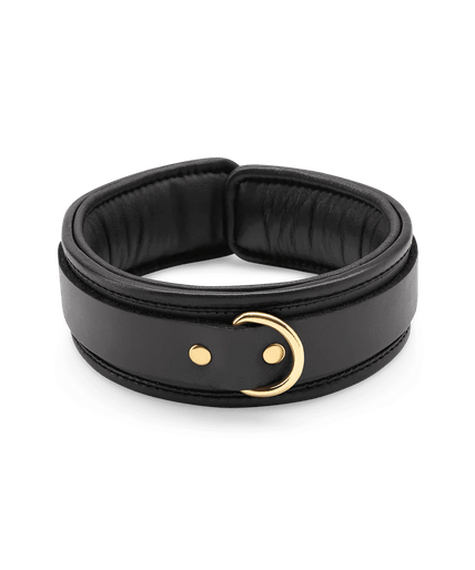 Coco de Mer Black Leather Collar - Pleasurements