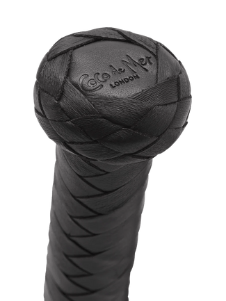 Coco de Mer Black Leather Flogger Large - Pleasurements
