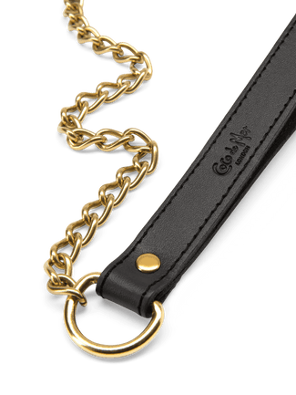 Coco de Mer Black Leather Lead - Pleasurements