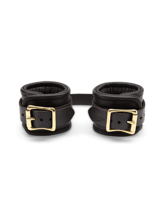 Coco de Mer Black Leather Wrist Cuffs - Pleasurements