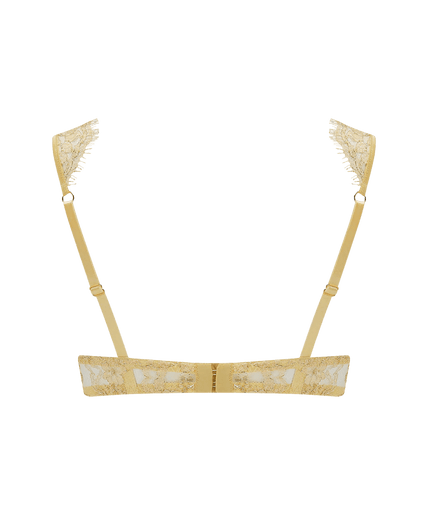 Coco de Mer Fiorella Balcony Bra Gold - Pleasurements