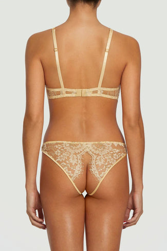 Coco de Mer Fiorella open Knicker Gold - Pleasurements