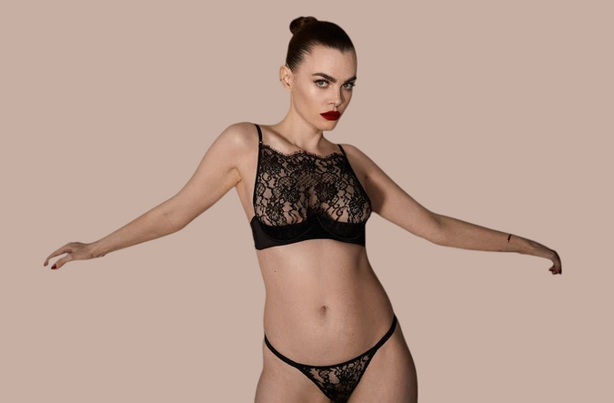 Coco de Mer Hera High Neck Balconette Bra - Pleasurements