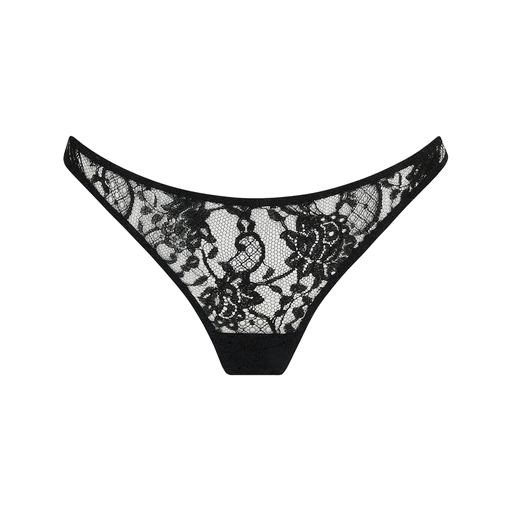 Coco de Mer Hera Thong in Black - Pleasurements