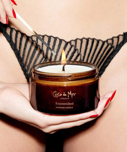 Coco de Mer Roseravished Massage Candle 200g - Pleasurements