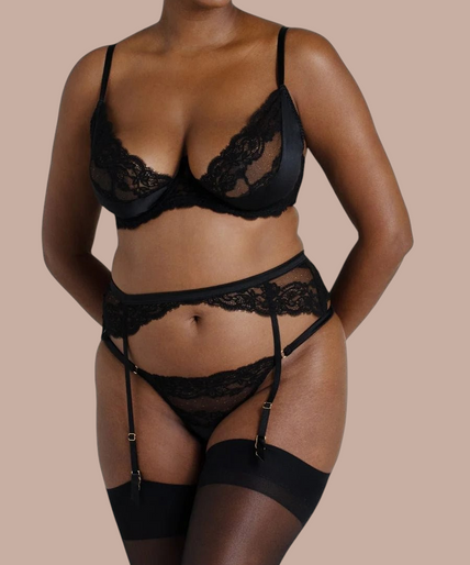 Coco de Mer Seraphine Suspender Belt - Pleasurements