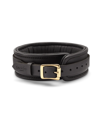 Black Leather Collar