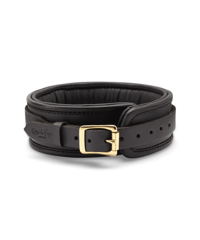 Black Leather Collar
