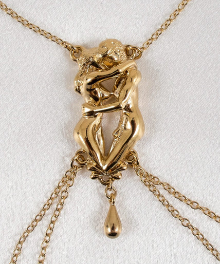 Sylvie Monthulé Breast Necklace The Lovers Design Gold