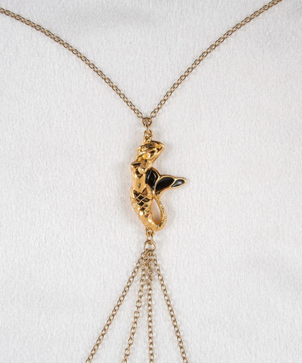 Breast Necklace Song of Mermaid Design Gold