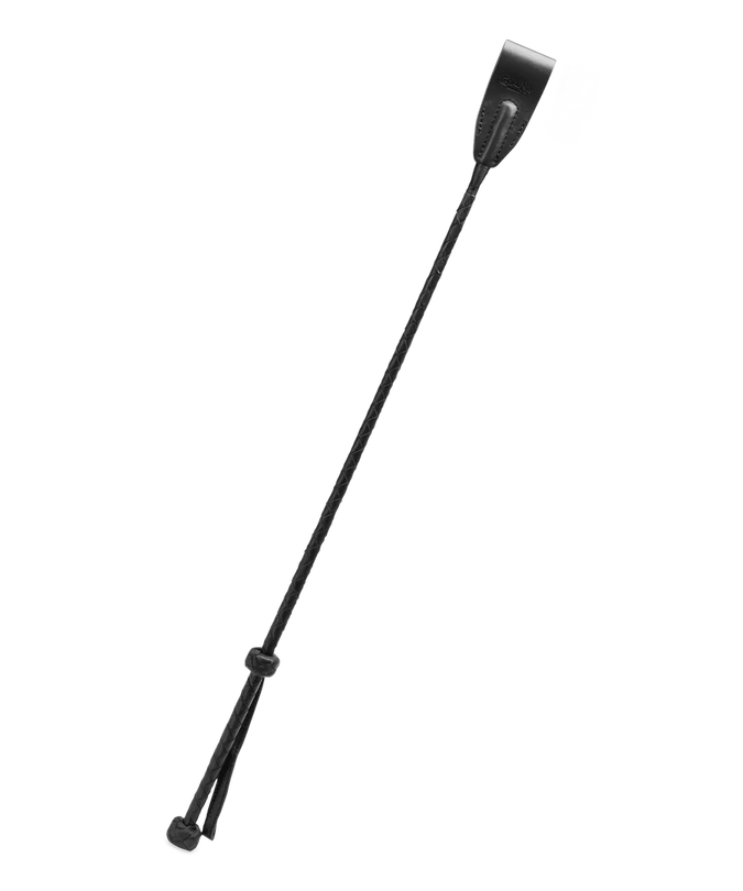 Black Leather Riding Crop