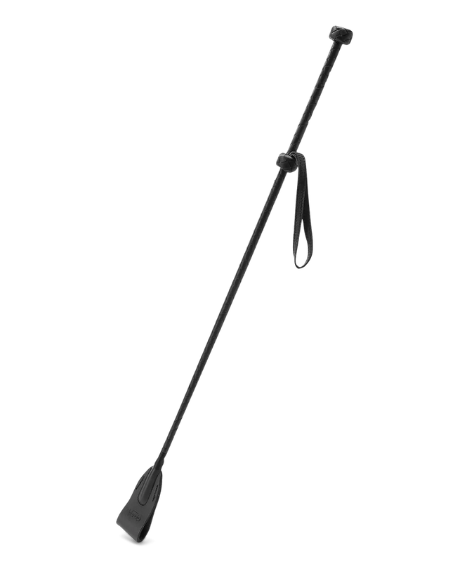 Black Leather Riding Crop