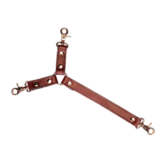 Liebe Seele Leather Collar and Wrist Cuff Harness Set – Wine Red