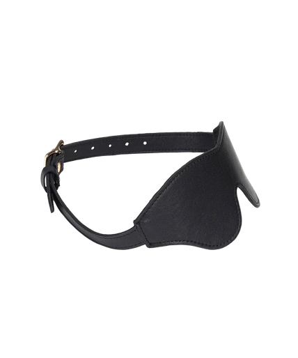 Liebe Seele Dark Secret Leather Blindfold – Black