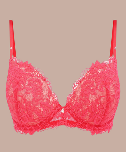 Heavenly Push - Up Bra Red - Pleasurements