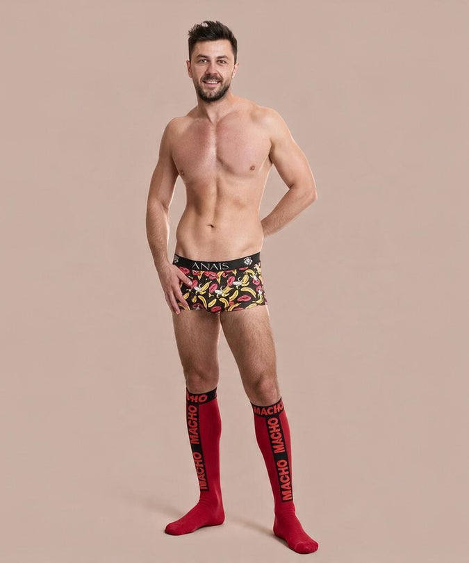 Macho – Dunne Sokken One Size Rood