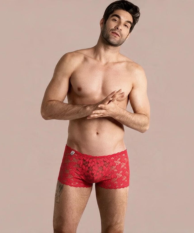 Mob – Rode kanten boxershort maat S/M