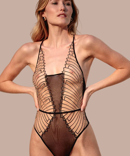 Atelier Amour – Cosmic Dream Bodysuit - Black