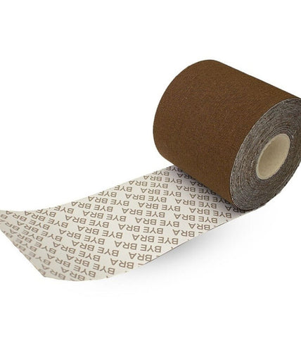 Bye – Bra – Body Tape 5 M X 6.5 Cm + 3 Pairs of Nipple Covers Brown