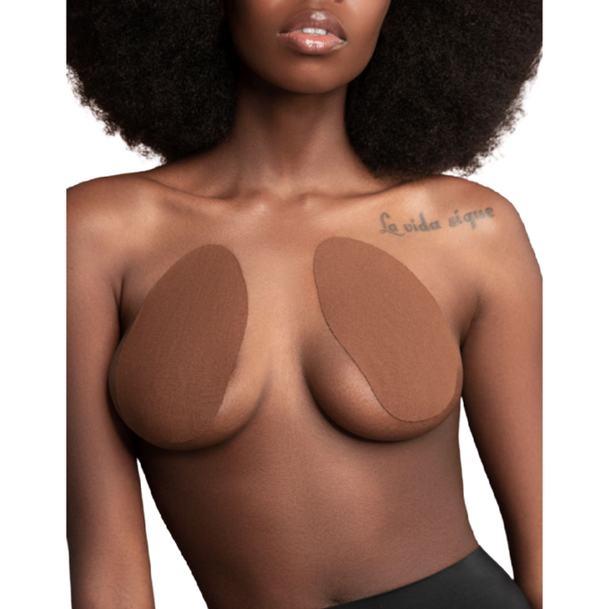 BYE-BRA - BORSTVERGROTER + 3 PAAR ZATIJNEN BRUINE CUPS F/H