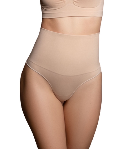 BYE-BRA - STRING NAADLOZE CORRECTIE SLIP BEIGE MAAT XL