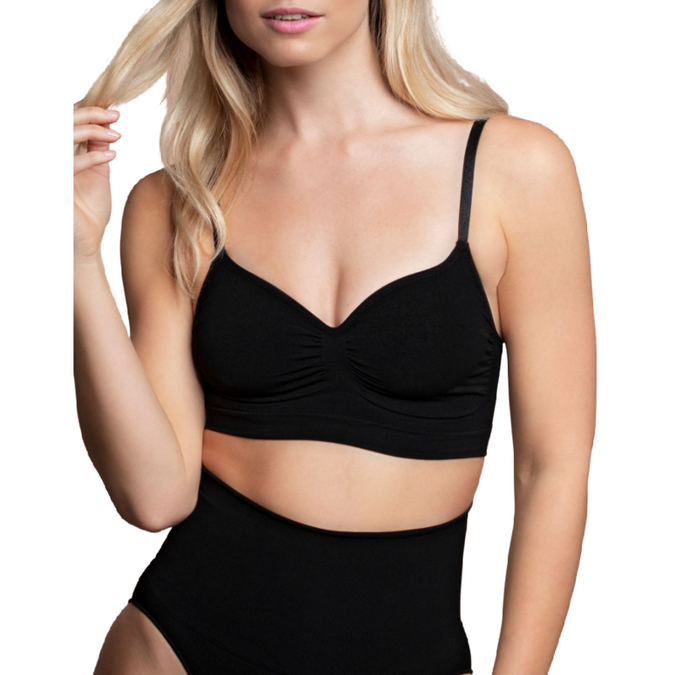 BYE-BRA - MEDIUM CONTROL BH NAADLOOS ZWART MAAT L