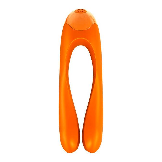 SATISFYER - CANDY CANE VINGERVIBRATOR ORANJE