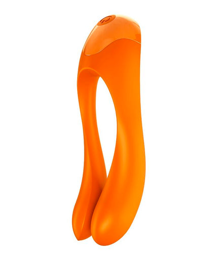 SATISFYER - CANDY CANE FINGER VIBRATOR ORANGE