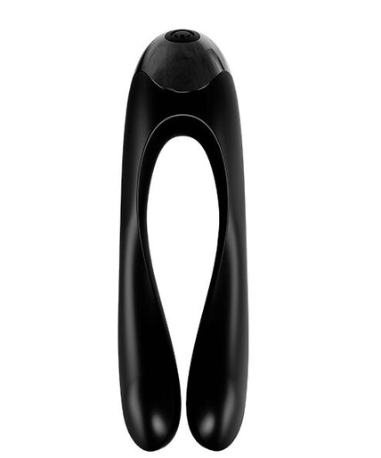 SATISFYER - CANDY CANE FINGER VIBRATOR BLACK