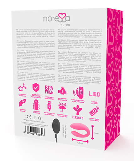 MORESSA - LAUREN REMOTE CONTROL STIMULATOR FOR COUPLES