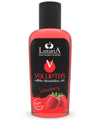 INTIMATELINE LUXURIA - VOLUPTAS EDIBLE MASSAGE GEL WARMING EFFECT - STRAWBERRY 100 ML