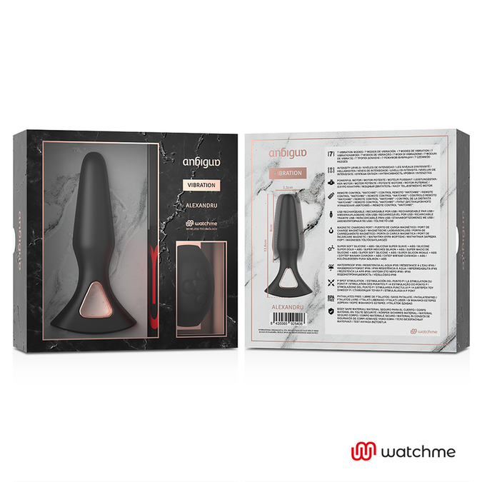 Anbiguo – Watchme Afstandsbediening Vibrator Anale Plug Alexandru