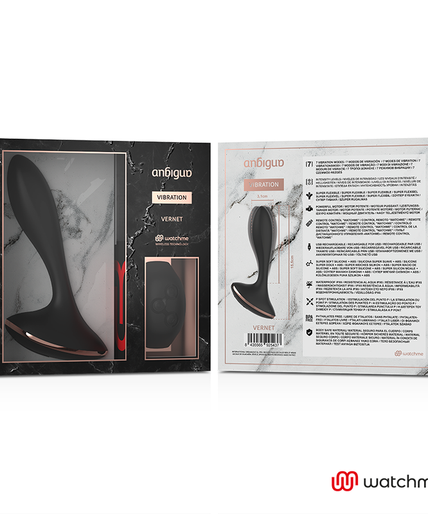 ANBIGUO - WATCHME REMOTE CONTROL VIBRATOR ANAL PLUG VERNET