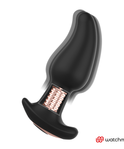 ANBIGUO - WATCHME REMOTE CONTROL ANAL PLUG VIBRATOR WITH ROTATION OF AMADEUS PEARLS