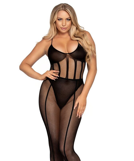 LEG AVENUE - BODYSUIT AND SKIRT SET ONE SIZE