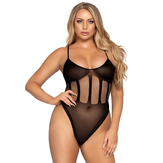 LEG AVENUE - BODYSUIT EN ROK SET ÉÉN MAAT