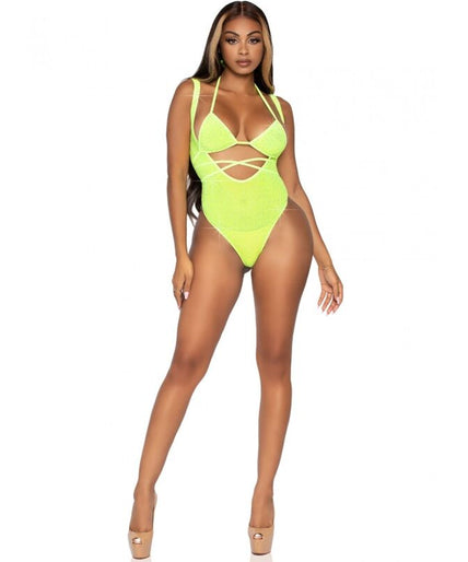 LEG AVENUE - BIKINI TOP AND BODYSUIT ONE SIZE