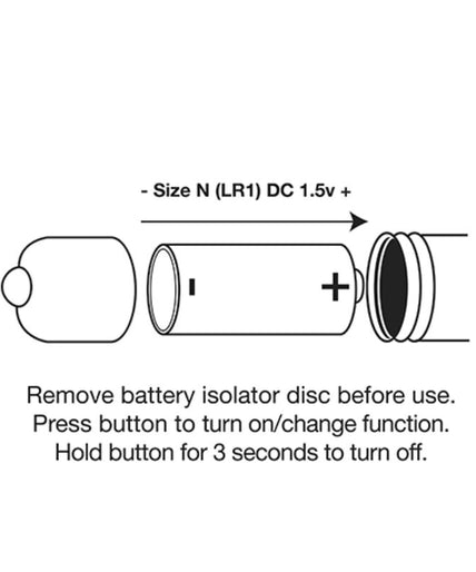 ROCKS-OFF - VIBRATING BULLET RO-80MM MIDNIGHT METAL