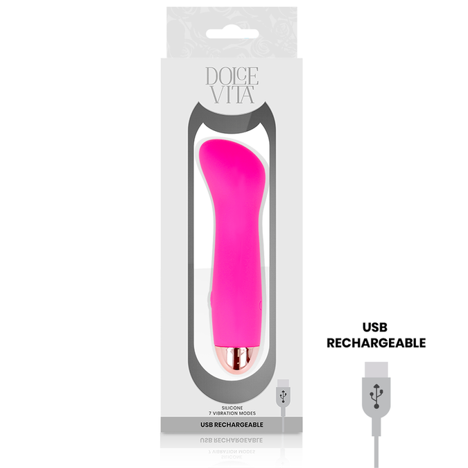 Dolce Vita – Rechargeable Vibrator One Pink 7 Speed