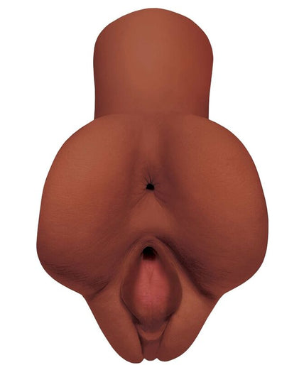 PDX PLUS - PICK YOUR PLEASURE DOUBLE BROWN MASTURBATOR
