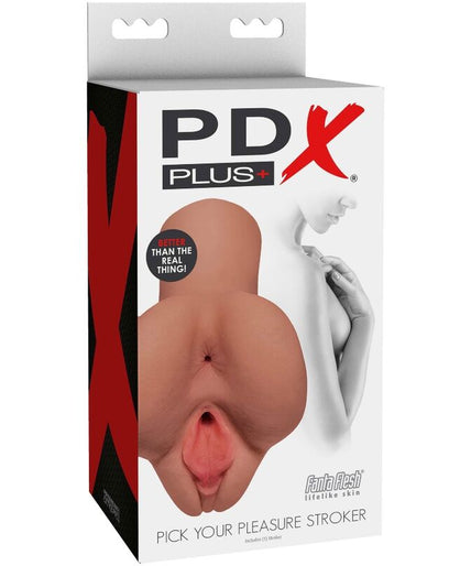 PDX PLUS - PICK YOUR PLEASURE DOUBLE MASTURBATOR