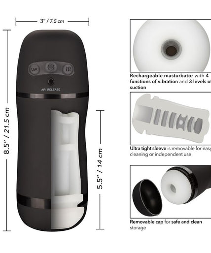 CALEXOTICS - OPTIMUM POWER VIBRATING SUCTION MASTURBATOR
