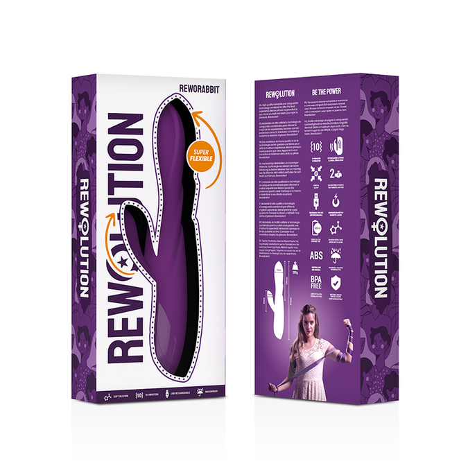 REWOLUTION - REWORABBIT FLEXIBELE VIBRATOR MET RABBIT